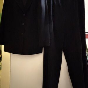 Kasper Black Blazer and Pants Set